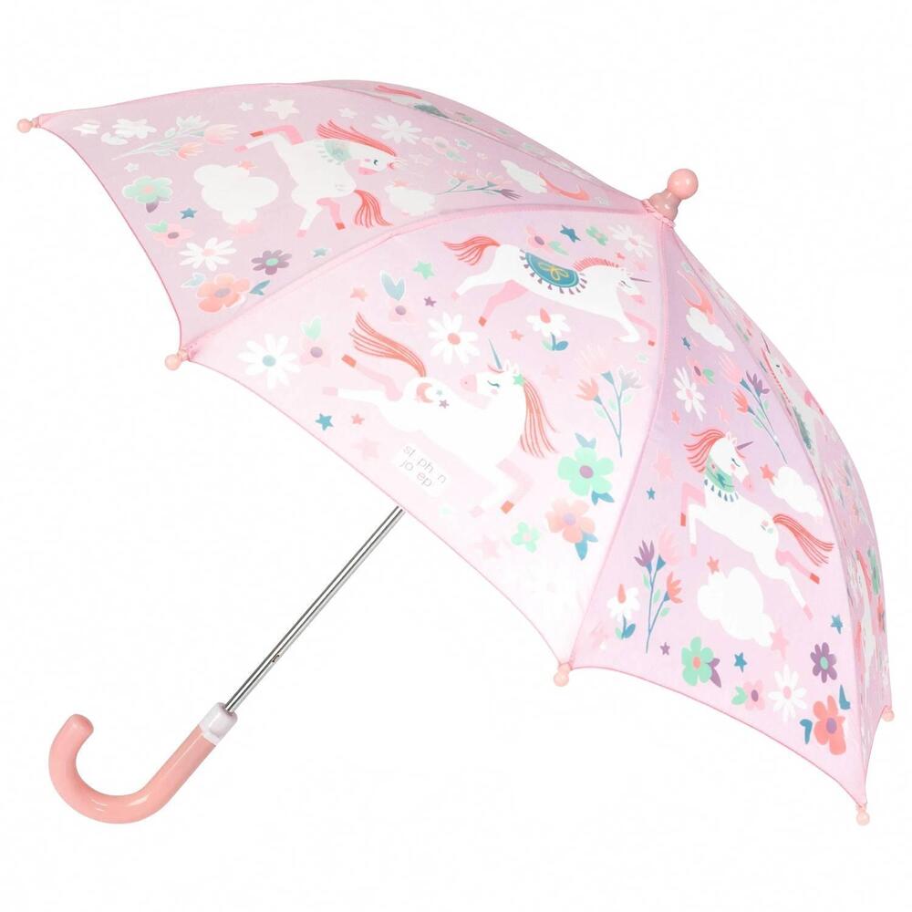 NEW STEPHEN JOSEPH kids color changing umbrellas in unicorn